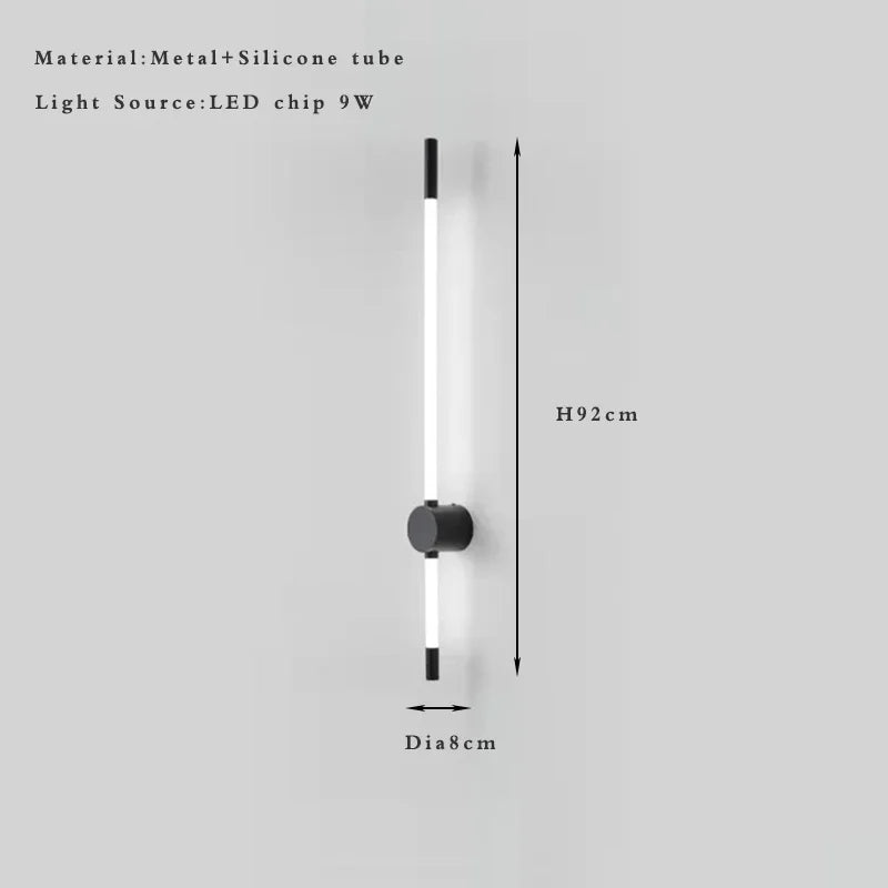 Vertical Slim Wall Sconce Indoor Light Fixture