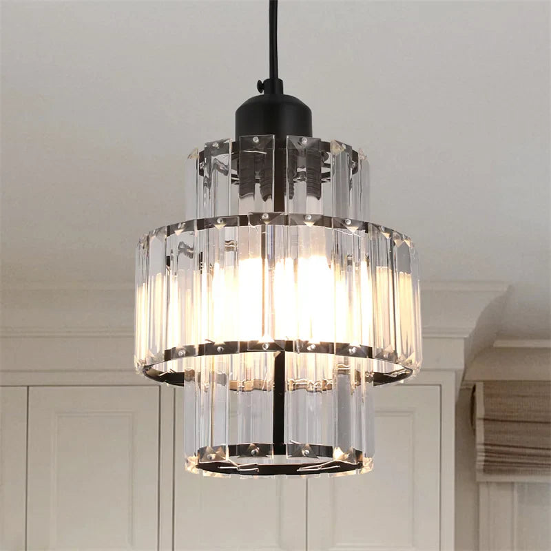 Crystal Chandelier: Modern LED Ceiling Lamp for Living Room, Hotel Lobby, and Hallway
