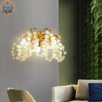 Nordic Crystal LED Wall Light: Modern Gold Living Room Decor & Bedroom Bedside Lamp