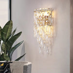 LED Crystal Sconce Wall Lamp: Modern Luxury Lighting for Living Room, Bedroom, and Corridor.