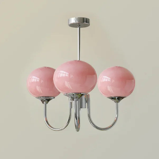 Glass Ball Chandelier Pendant Light for Living Dining Room