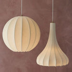 Silk Pendant Lights: Nordic Minimalist LED Chandelier for Dining Room, Bedroom, Bar