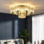 Luxury Crystal Ceiling Light for Living Room, Bedroom, Dining - Modern and Simple
