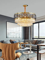 Crystal Ceiling Chandelier for Modern Living Room Decor