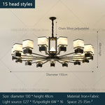 Chinese Zen Marble Chandelier for Living Room, Restaurant, and Bedroom