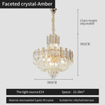French Bead Chain Crystal Chandelier for Luxury Spaces
