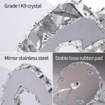 Modern LED Crystal Stainless Steel Desk Lamp for Bedroom and Outdoor Lighting