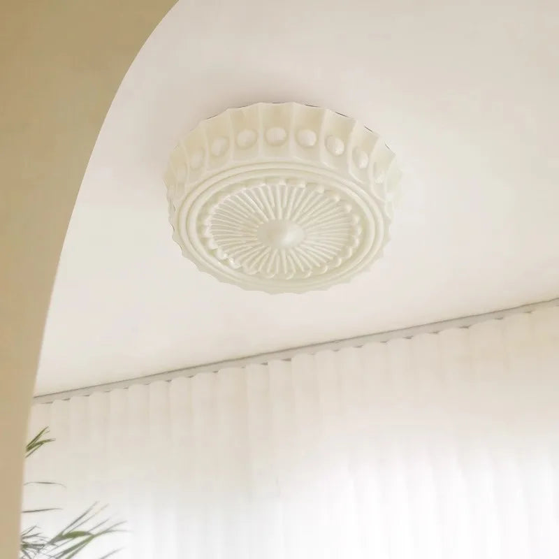 Glass Ceiling Lamp with E27 Light Bulb for Bedroom Living Room