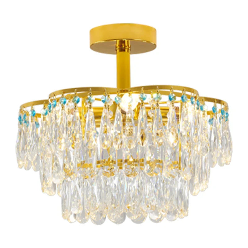 Crystal Light: Elegant Chandelier for Living Room, Dining Room & Bedroom