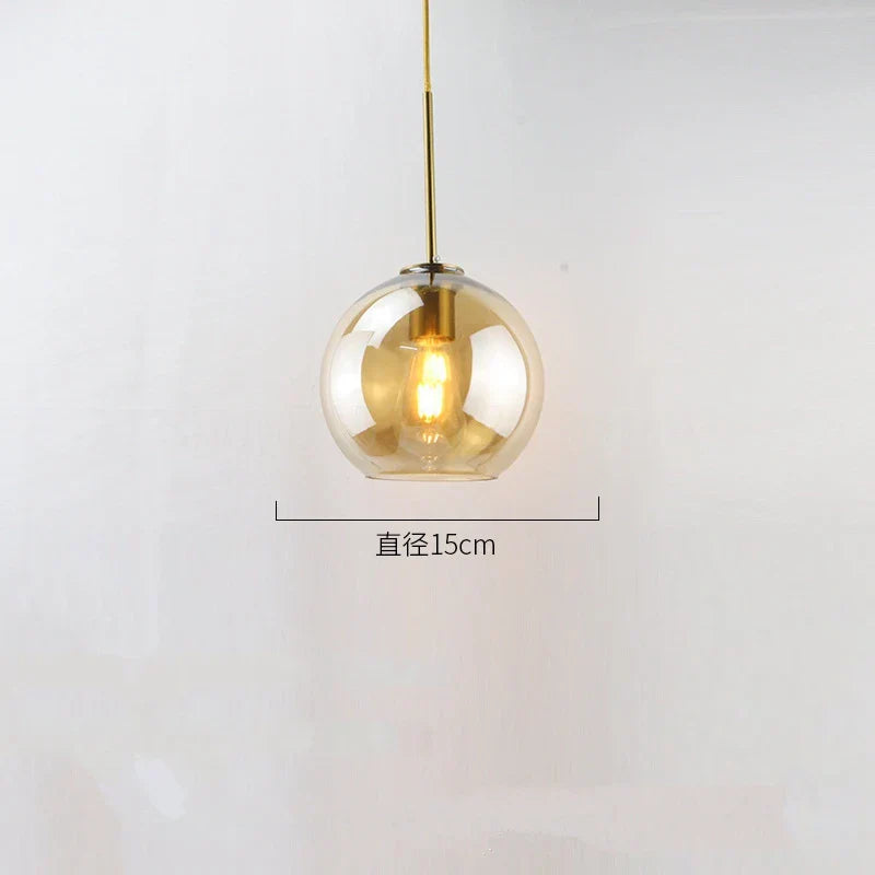 Glass Ball LED Pendant Lights for Chic Home Decor and Lighting