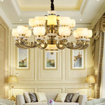 Jade Chandelier: Stylish Chinese Zen Living Room Lamp for Duplex Building by Guangdong Zhongshan