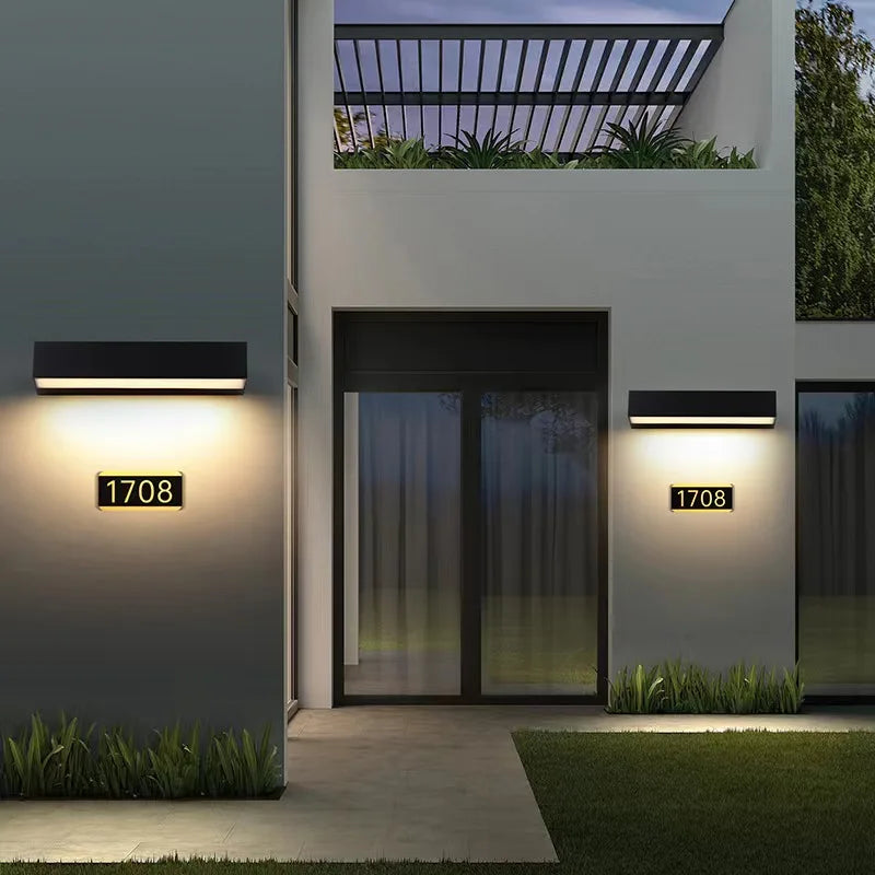 Outdoor Waterproof LED Wall Lights for Balcony Patio Garden Porch, Aluminum, 12W 18W 30W