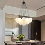 Scandinavian Bubble Glass Chandelier Pendant Light E27 Bulb