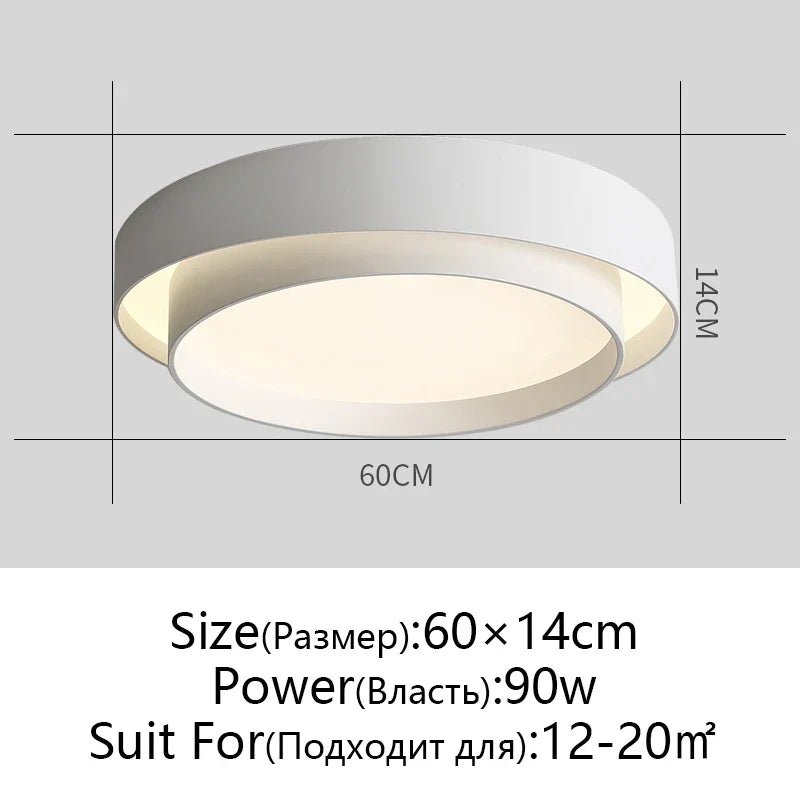 Modern Copper Ceiling Light for Living Room Bedroom Decor