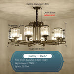 Crystal Chandelier: Elegant Chinese Style Lighting for Living Room, Bedroom, and Study