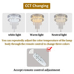 Crystal Raindrop Chandelier LED Ceiling Light for Dining Living Bedroom