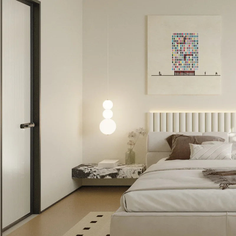 Glass Ball Chandelier Pendant Light for Living Bedroom