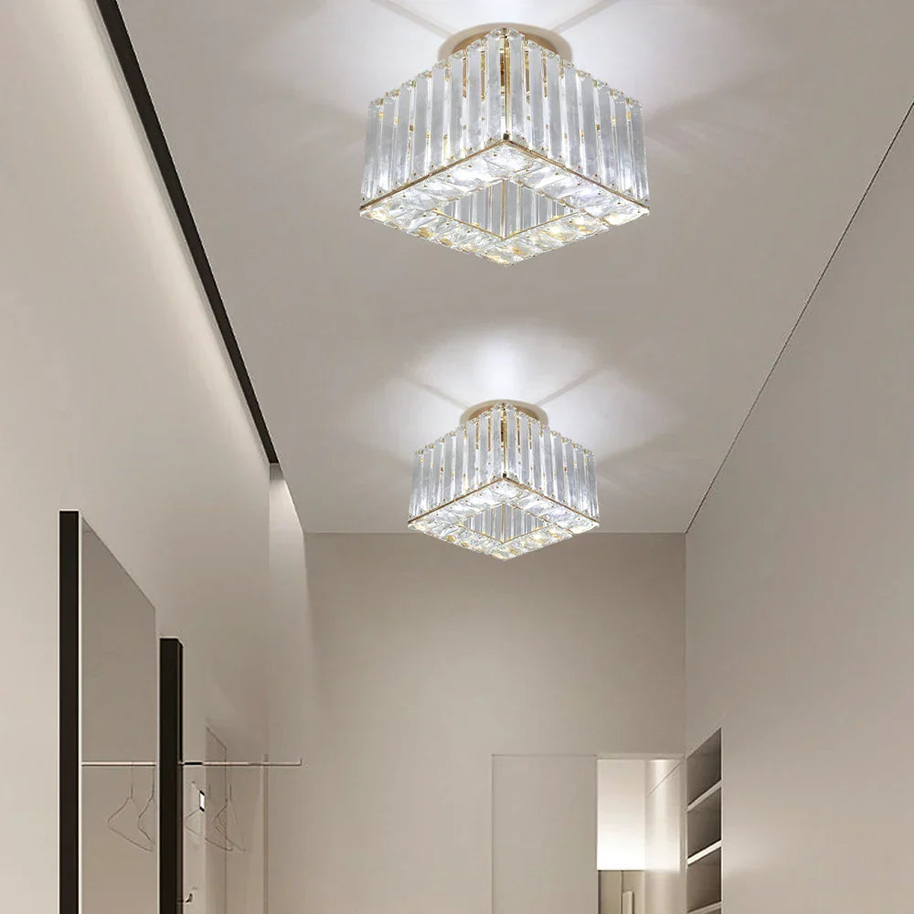 Crystal LED Pendant Light for Kitchen Dining Living Room