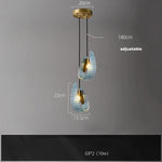 Blue Queen Crystal Glass Chandelier for Staircase Lighting