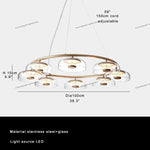 Modern Clear Glass LED Floor Lamp for Home Decor & Living Room Lightning