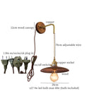 Nordic Wood LED Wall Lamp Pull Chain Switch for Home Decor & Lighting