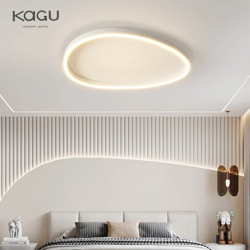 Modern Brushed Rings LED Chandelier Ceiling Light for Living Room Bedroom