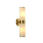 Luxury LED Wall Sconce: Elegant Copper Glass Indoor Light for Home Decor