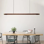 Wood Pendant Light: Modern Kitchen Dining Lamp, Office Chandelier, Island Ceiling Fixture