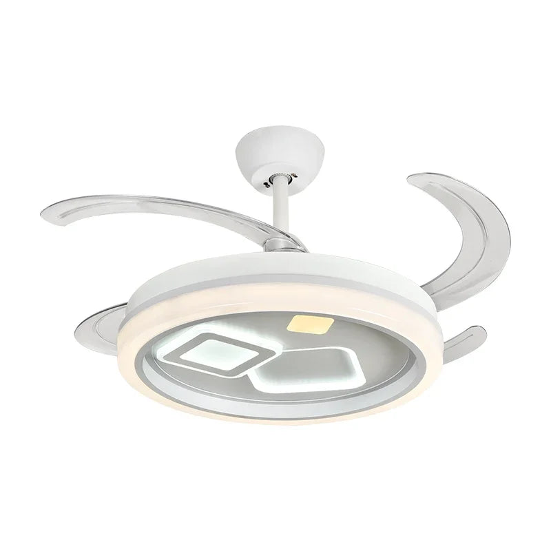 Smart Ceiling Fan Light with Remote Control | Slient Design & LED | Dining Room Ready