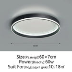 Round Bedroom LED Ceiling Light Modern Home Decor Minimalist Living Room Lighting