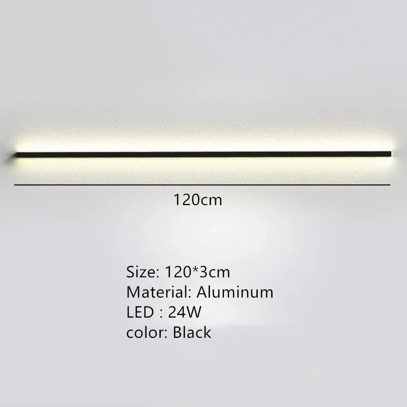 Modern Dimmable Long Wall Lamp for Bedroom and Living Room