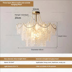 Cream Wind Crystal Chandelier - Elegant French Design for Luxury Living Spaces