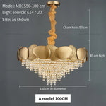 Crystal Chandelier: Modern Round Headlight for Livingroom and Master Bedroom