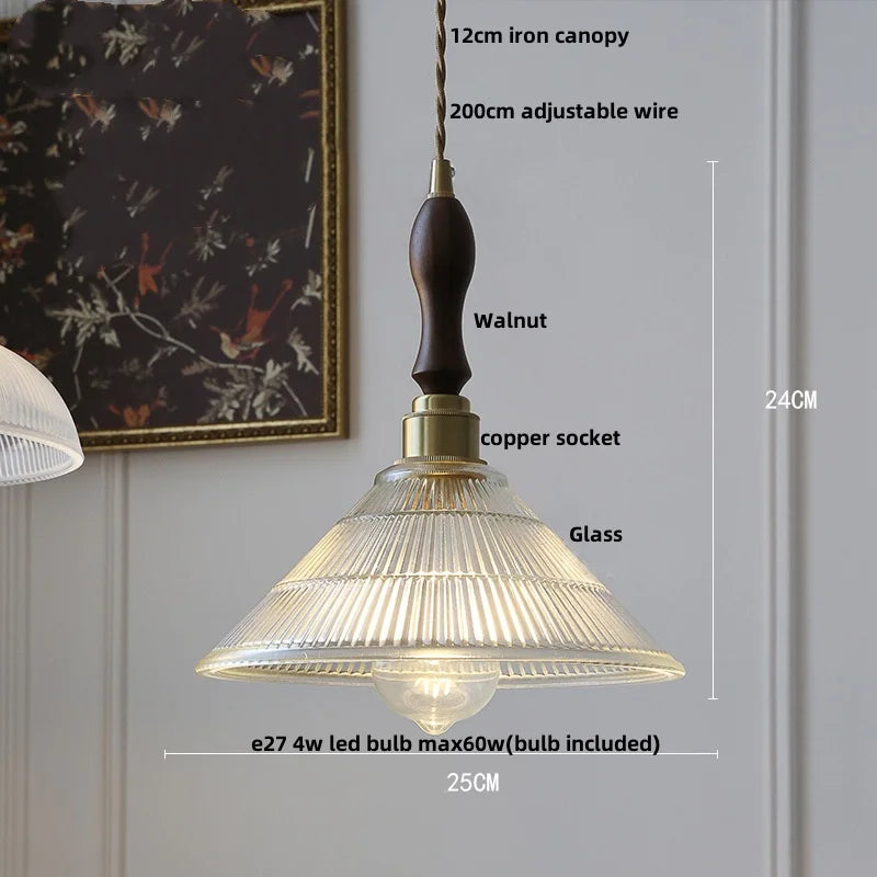 White Glass LED Pendant Light Fixture Modern Hanging Lamp