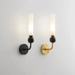 Modern Copper Base Glass Shade Wall Lamp for Living Room Lighting