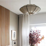 Danish Fabric Pendant Lamp Vintage Chandelier E27 Bulb