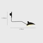 Long Arm LED Wall Sconce Lamp with Adjustable Angle for Living Room and Bedroom