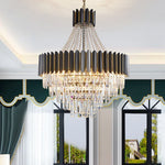 Crystal Chandelier for Duplex Living: Modern Elegance for Hotel, Villa, and Home.