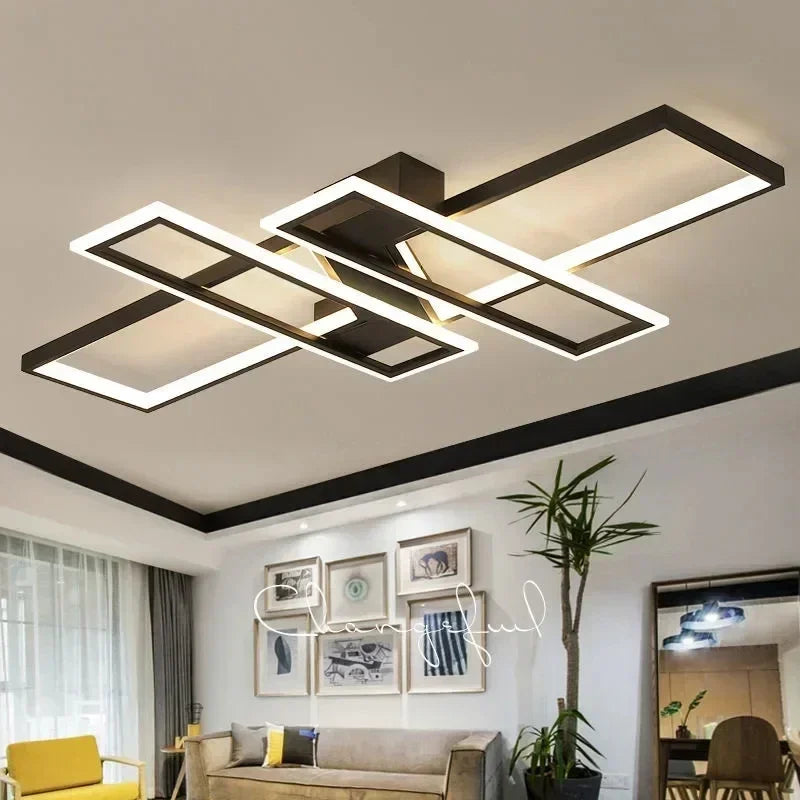 Nordic Ceiling Chandelier for Dining Living Room - Dimmable Minimalist Lighting Fixture
