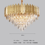 Crystal Chandelier LED Pendant Light Fixture for Luxury Living Room Décor