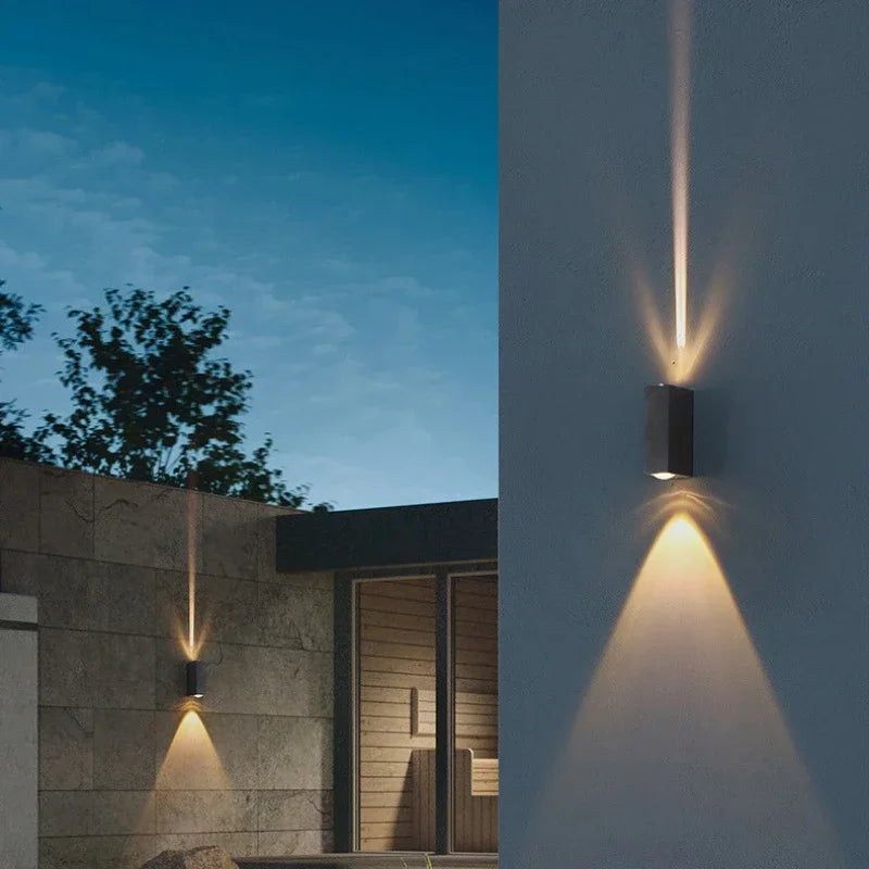 Aluminum Waterproof Porch Spot Wall Lamp: High Power Indoor Outdoor Light