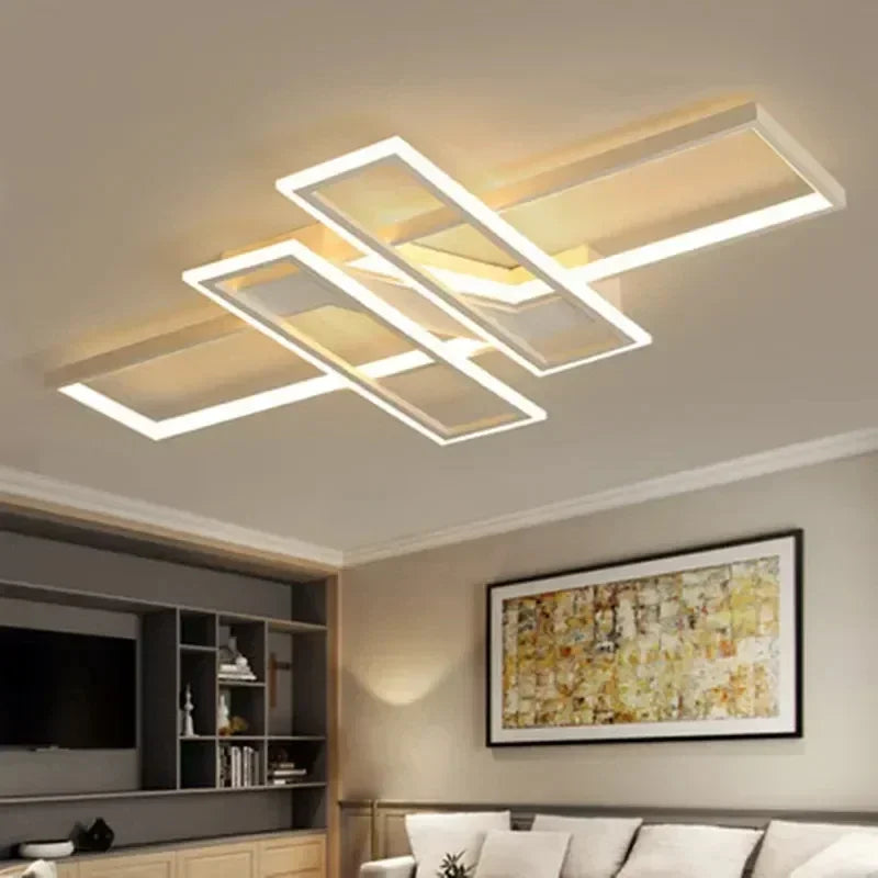Nordic Ceiling Chandelier for Dining Living Room - Dimmable Minimalist Lighting Fixture