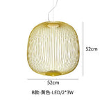Spokes Bird Cage Pendant Light for Creative Interior Lighting