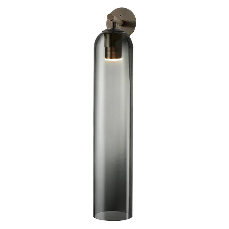 Tubular Glass Wall Sconce Light for Bedroom and Living Room