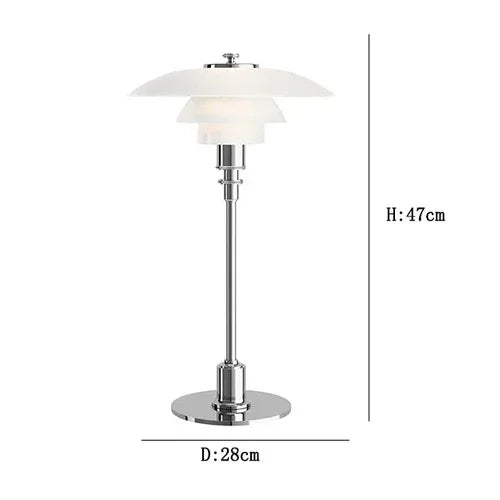 LED Glass Desk Lamp for Living Room Bedroom
