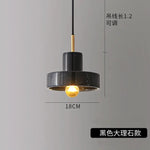 Marble Pendant Light: Modern Bar Fixture Hanging Chandelier