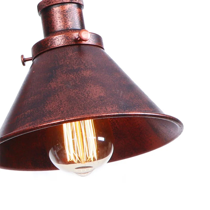 Rustic LED Wall Lights 2 Heads Adjustable Lamparas for Kitchen Restaurant Mirror