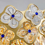 European Crystal Luxury Chandelier Gold Room Decor Hanglamp