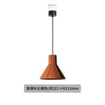 Nostalgic Industrial Cement Pendant Lamp Orange Hanging Light for Home Decor