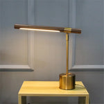 Wood Grain LED Desk Lamp for Hotel Art Decoration & Study